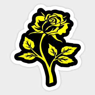 yellow rose Sticker